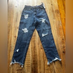 Blue Revival Distressed boyfriend jeans denim Monaco color size 24 100% cotton